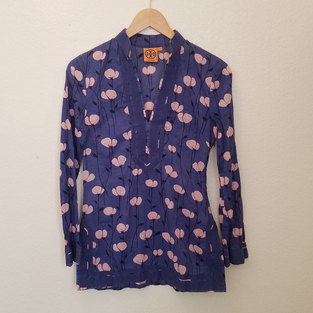Tory Burch Floral Tunic Top - Size 0